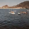 Embarquement sur le radeau pour le grand départ sur l’île de Mindelo (archipel du Cap Vert)